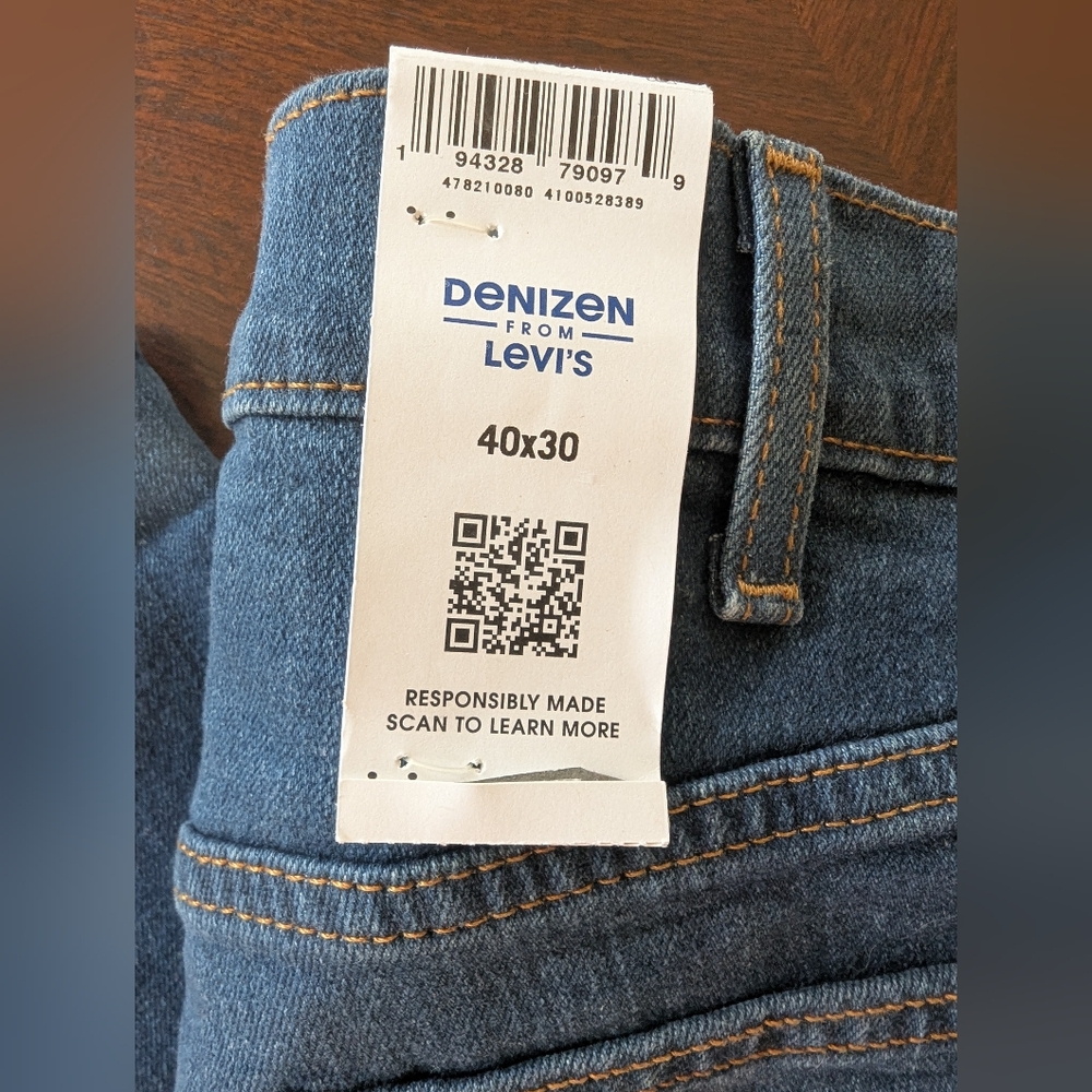 NWT Denizen From Levi's - 285 Relaxed Jeans 40x30 - Picture 2 of 4